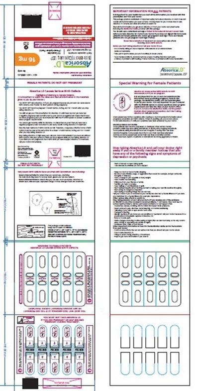 spl absorica LD 16 mg wallet